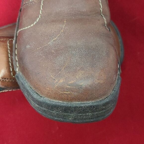 HYTEST 17141 Women's Brown Steel Toe Slip On Shoe Work Factory Worker - Picture 8 of 13